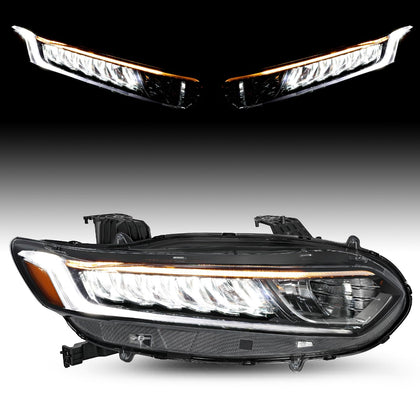 Headlight Assembly for 2018-2022 Honda Accord [Halogen w/ LED DRL]