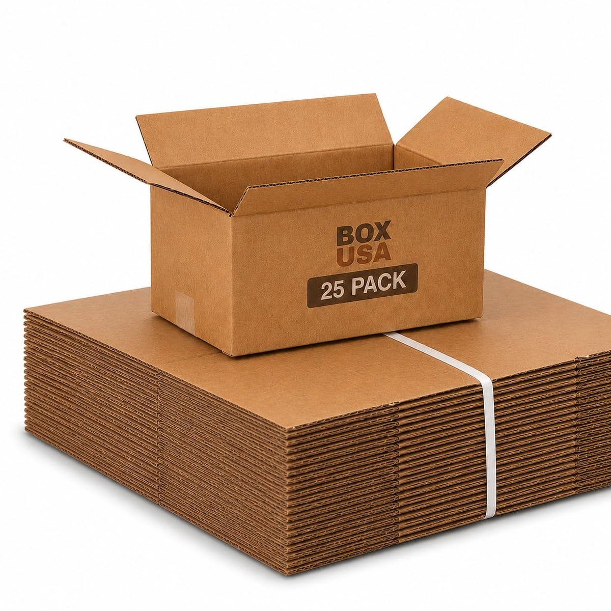 Moving Boxes Holds 65lbs, 15"L x 10"W x 6"H (25-Pack) Small - Corrugated Cardboard Box for Shipping, Mailing