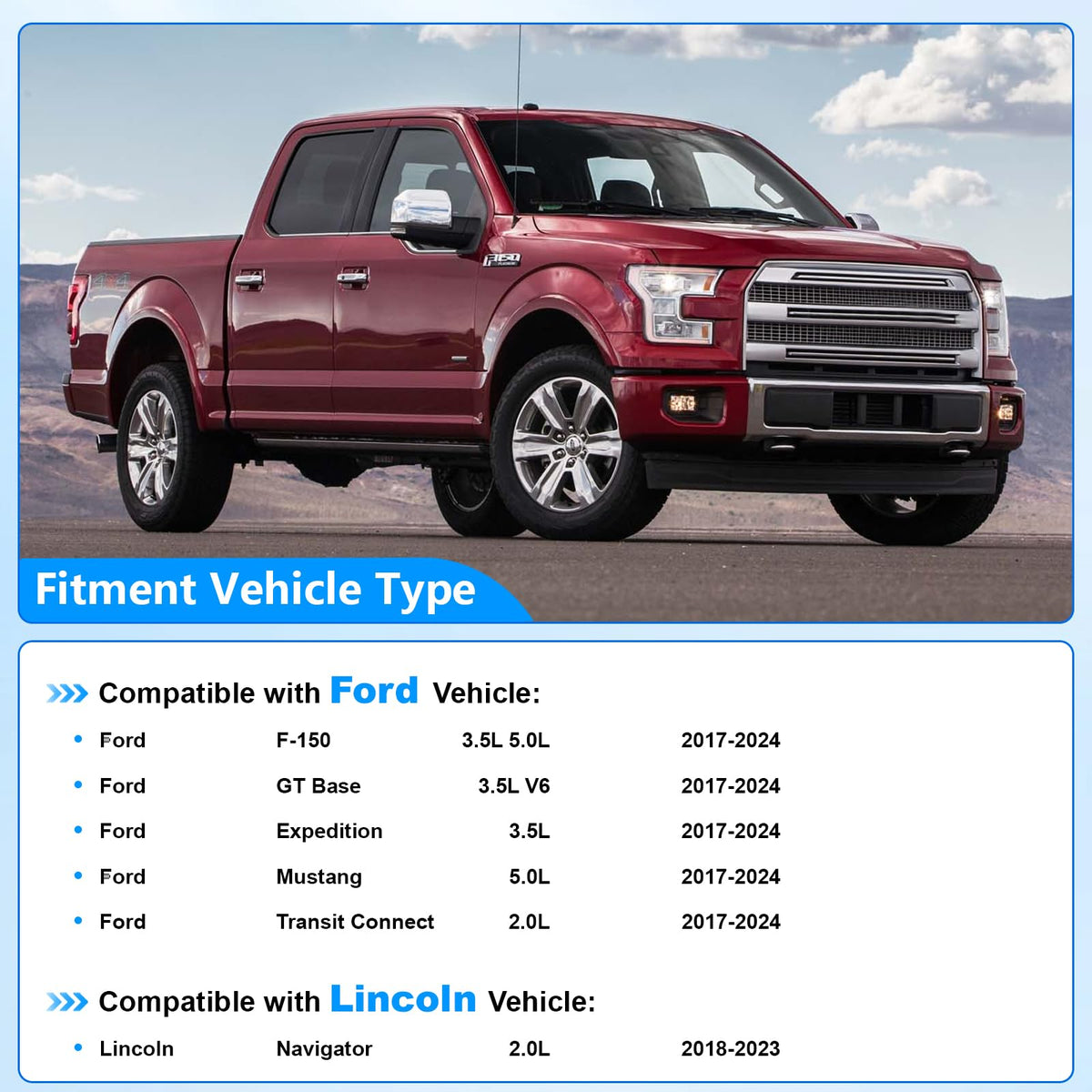 Variable Camshaft Timing VCT Control Solenoids Compatible with Ford F150