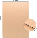 60 PCS 9 x 12 Inches Corrugated Cardboard Sheets, Flat Cardboard Sheets Filler Insert for Packing, Mailing, and