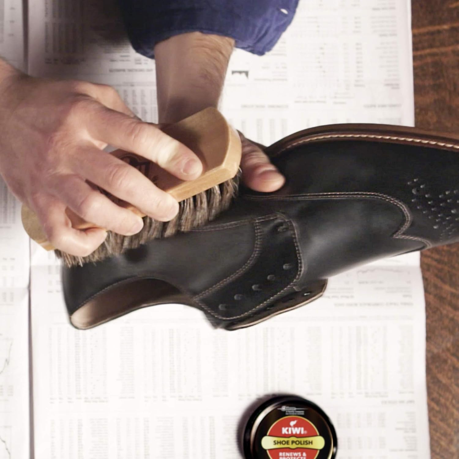 Shoe Polish, Neutral, 1 Metal Tin, 1.125 oz
