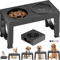 Elevated Dog Bowls Large Breed Raised Dogs Bowl Stand Large/Medium Sized Dog Slow Feeder Dogs Bowls Food Water Stands