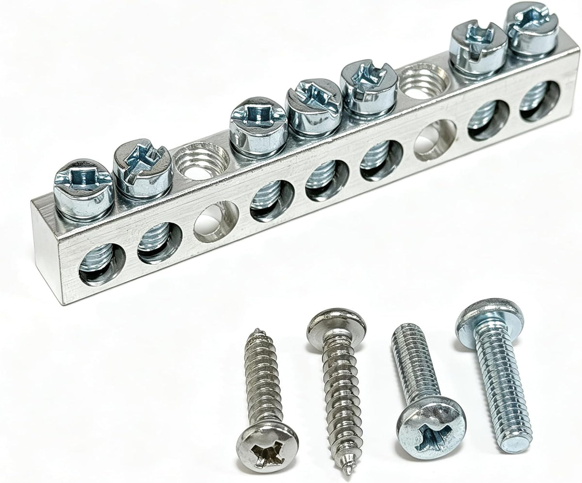 PK7GTACP 7 Terminal Ground Bar Kit for Square D Electrical Panels 1-Pack