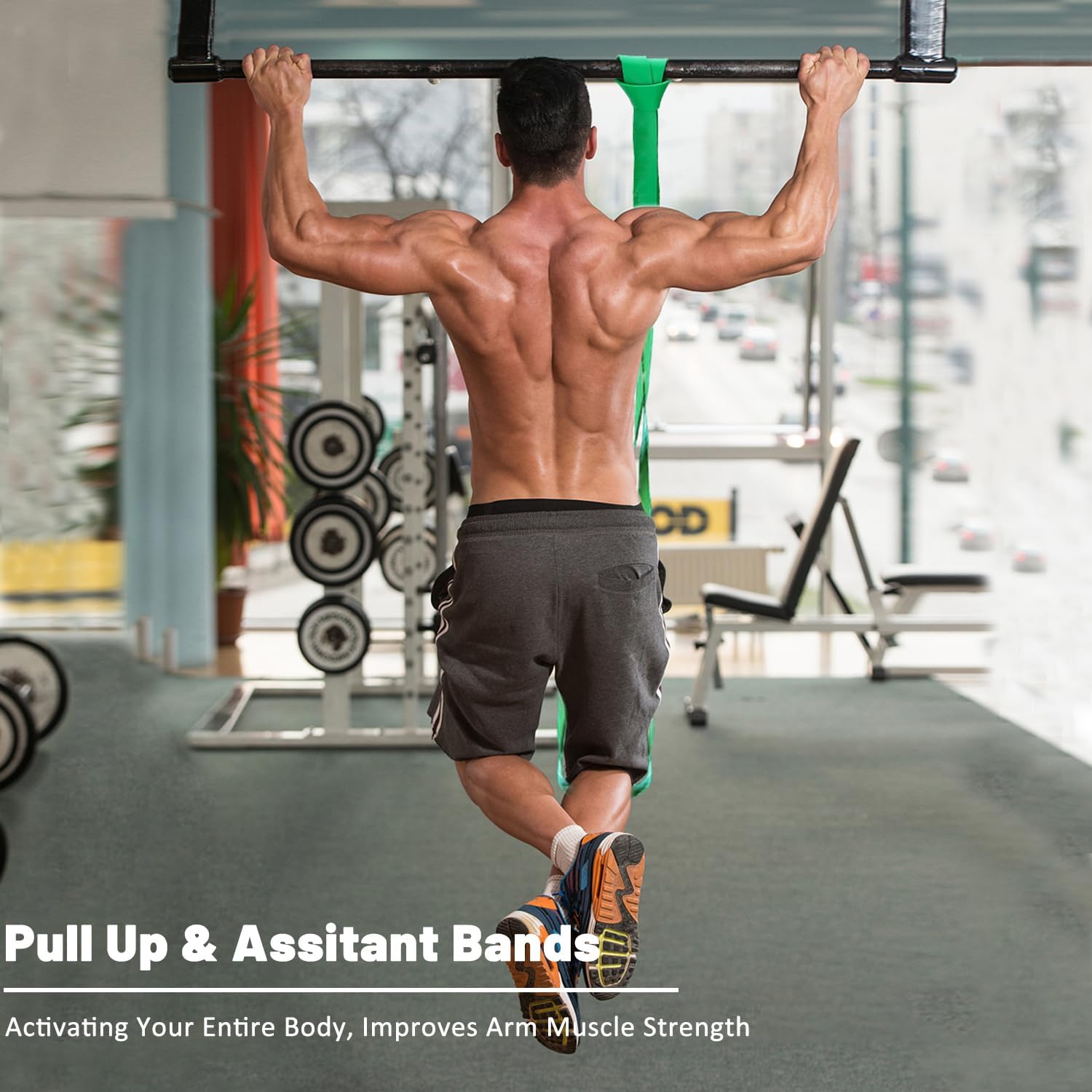 Resistance Bands, Pull Up Assist Bands - Workout Bands, Eexercise Bands, Long Resistance Bands Set for Working Out