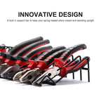 Plier Organizer Rack, 2 Pack, Stores Spring Loaded, Black, 15-Slot Plier Rack, Keep Pliers Organized in Tool Drawer