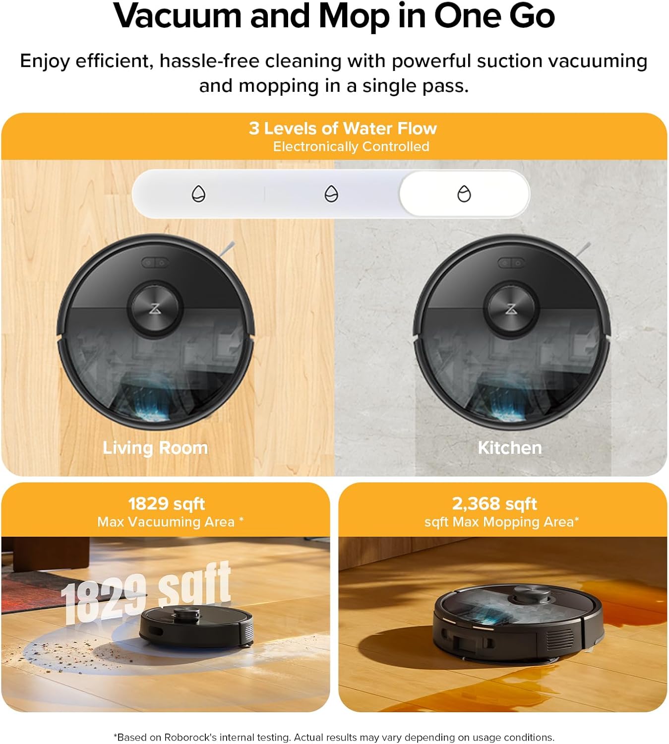 Q7 M5+ Robot Vacuum and Mop, Up to 7-9 Weeks Self-Empty, 10000Pa | Upgraded from Q5 Max+, Dual Anti-Tangle System for