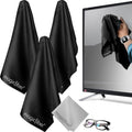 Extra Large Microfiber Cleaning Cloth - Premium Cloth for TV Screens, Windows, Mirrors, Glasses, Lenses, VR