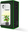Small Grow Tent for Aerogarden，18”x18”x36” ，Hydroponics Growing System ，Highly Reflective 600D Diamond Mylar Canvas