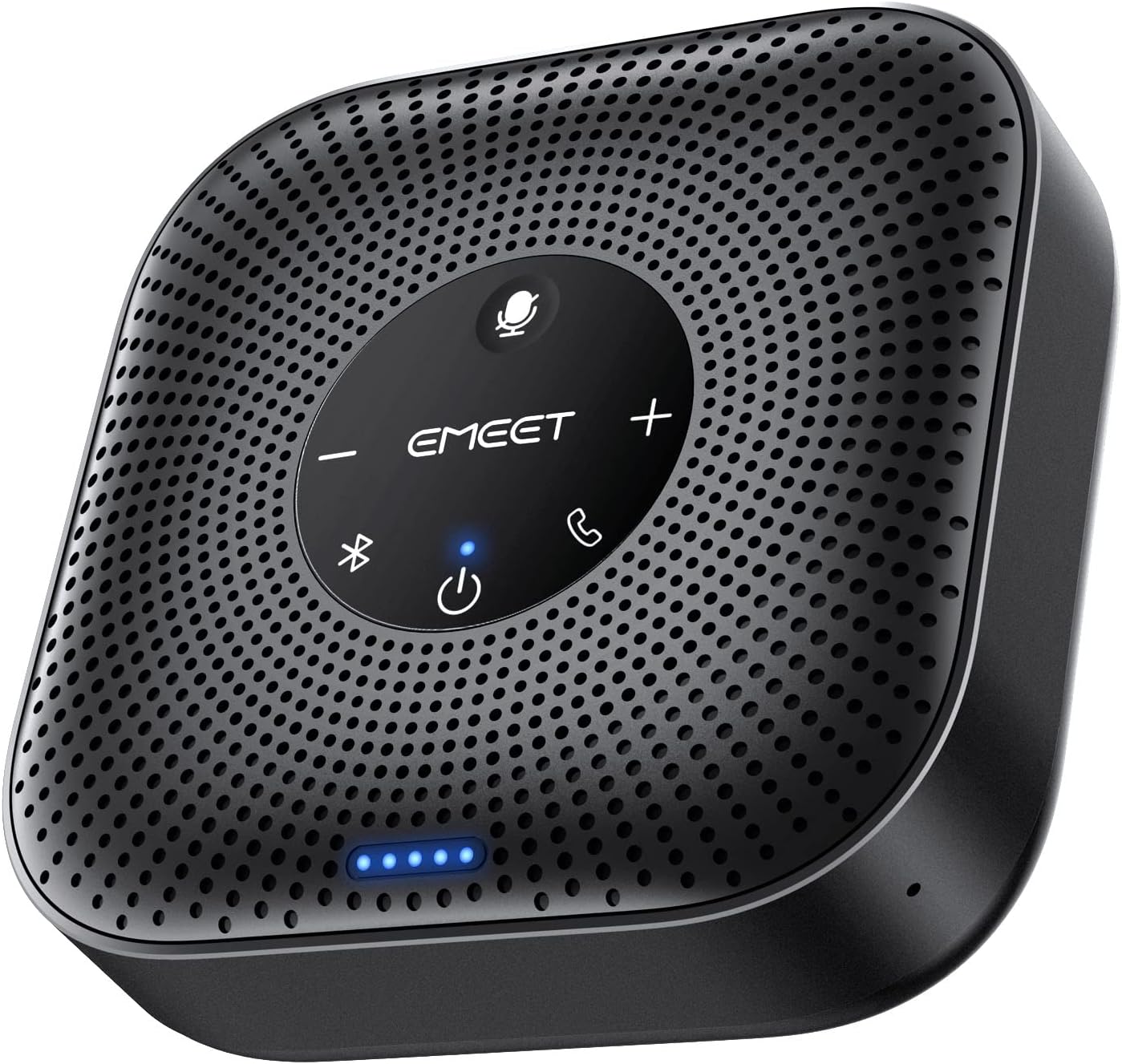 M0 Plus Conference Speaker and Microphone, 4 Mics 360° Voice Pickup | Noise Reduction, USB C&C-to-A Adapter