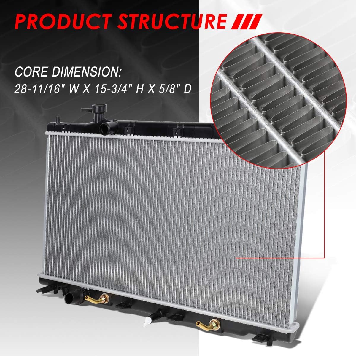 Auto Dynasty 13031 Radiator for 2007-2009 Honda CRV CR-V AT