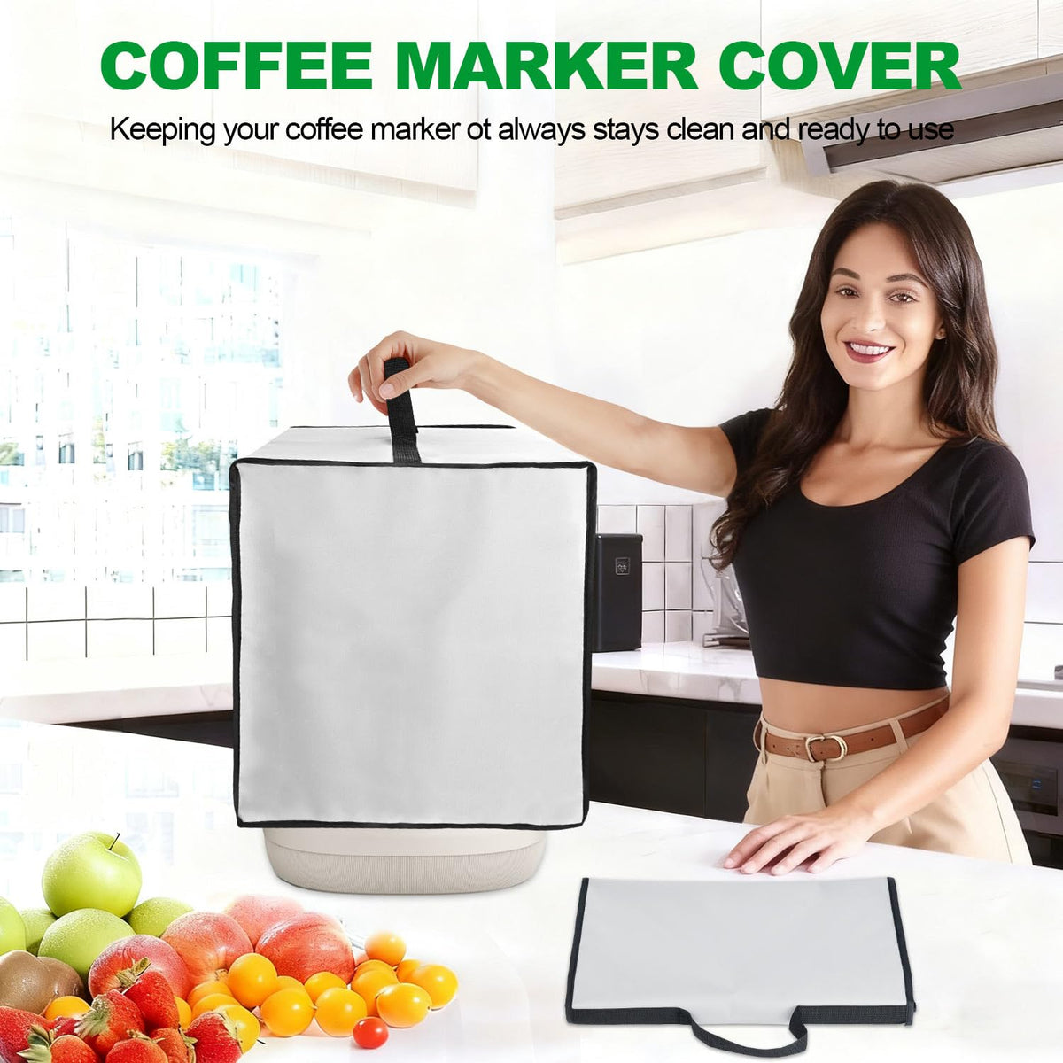 NUENSS-ROR Cover for BELLA 12 Cup Programmable Coffee Make (Gray)