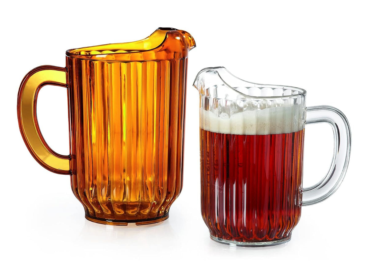 G.E.T. 60 oz Amber Plastic Pitcher with Handle