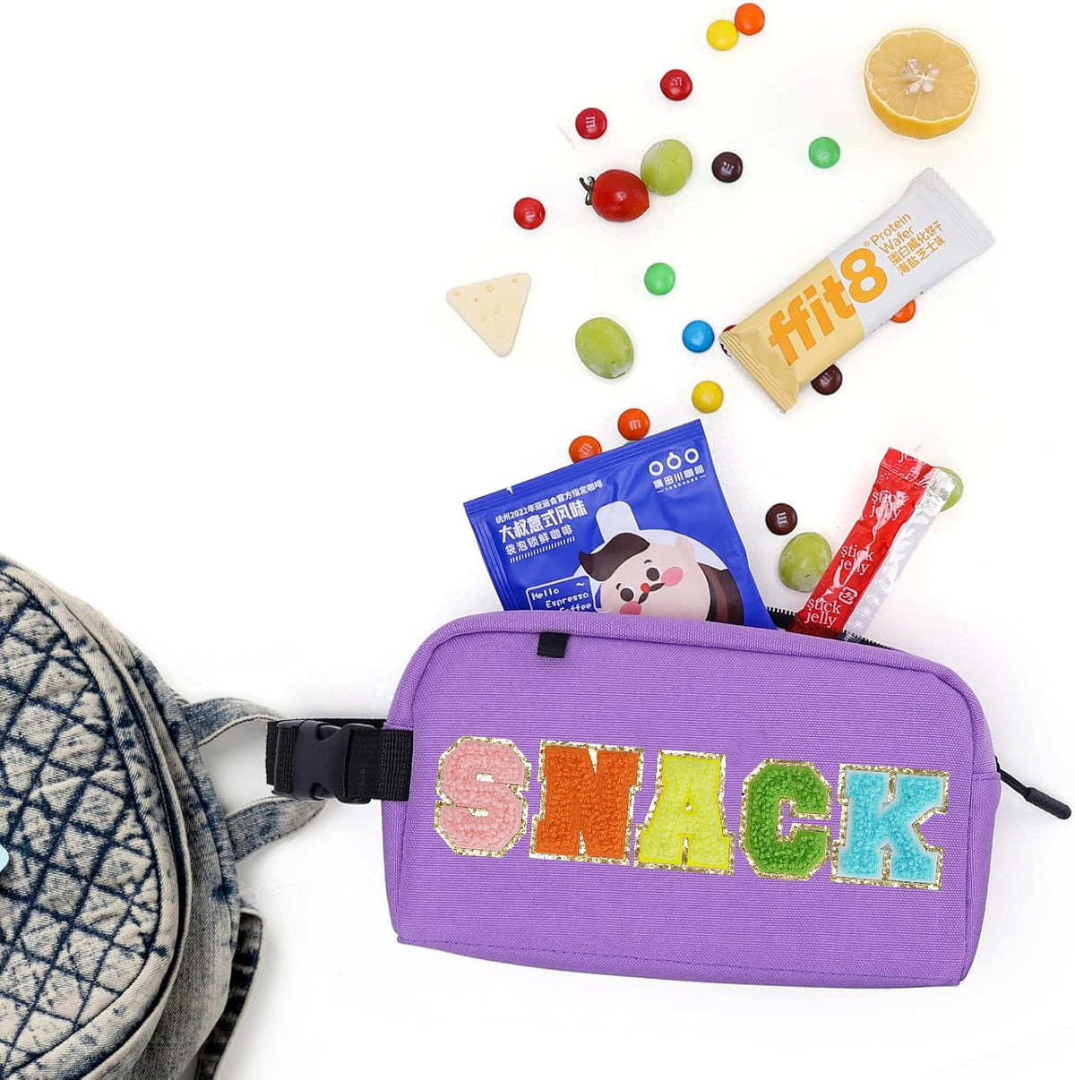 Freezable Snack Bag, Built-In Ice Pack, Mini Cooler Bag