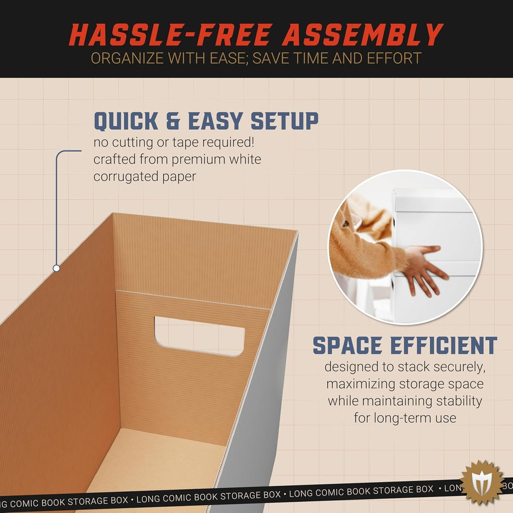 Comic Book Long Box - 2 Count Storage Boxes
