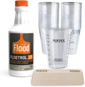 Floetrol Acrylic Pouring Medium, 32 oz with 20 Cups & 20 Mixing Sticks