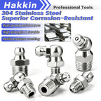 Hakkin Metric Grease Fittings Assortment M6 M8 M10, 304 Stainless Steel
