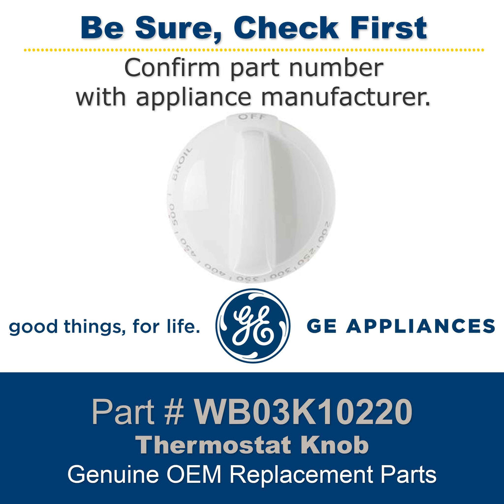 GE General Electric WB03K10220 Range/Stove/Oven Thermostat Knob