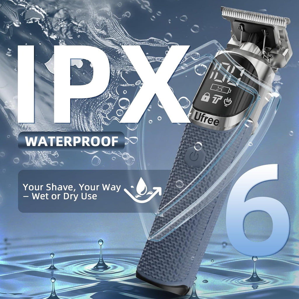 6-in-1 Beard Trimmer for Men, Electric Shaver Razor, Hair Trimmer | Professional IPX6 Waterproof Hair Trimmer, 4.5H