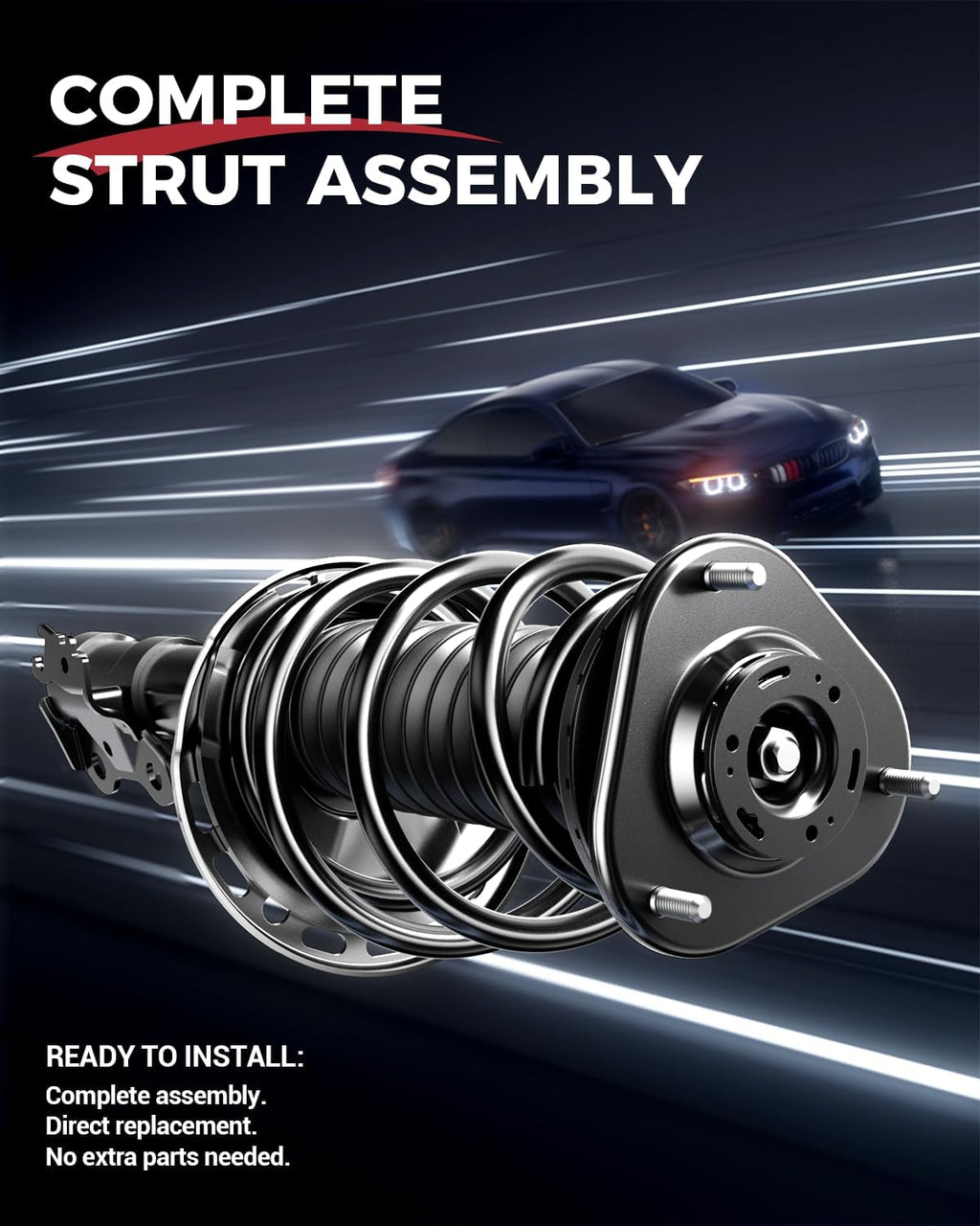 KTP 2pcs Front 172729 Struts & Shocks Fit for 2013-2019 Ford Explorer FWD