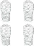 4-Pack 3.5" Expandable Aluminum Downspout Gutter Guards - Leaf & Debris Filter Strainers to Prevent Blockages, Fits