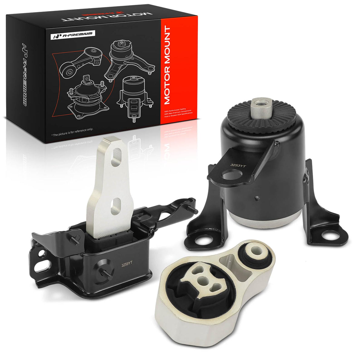 A-Premium Engine Motor and Transmission Mount Kit, with Torque Strut Mount