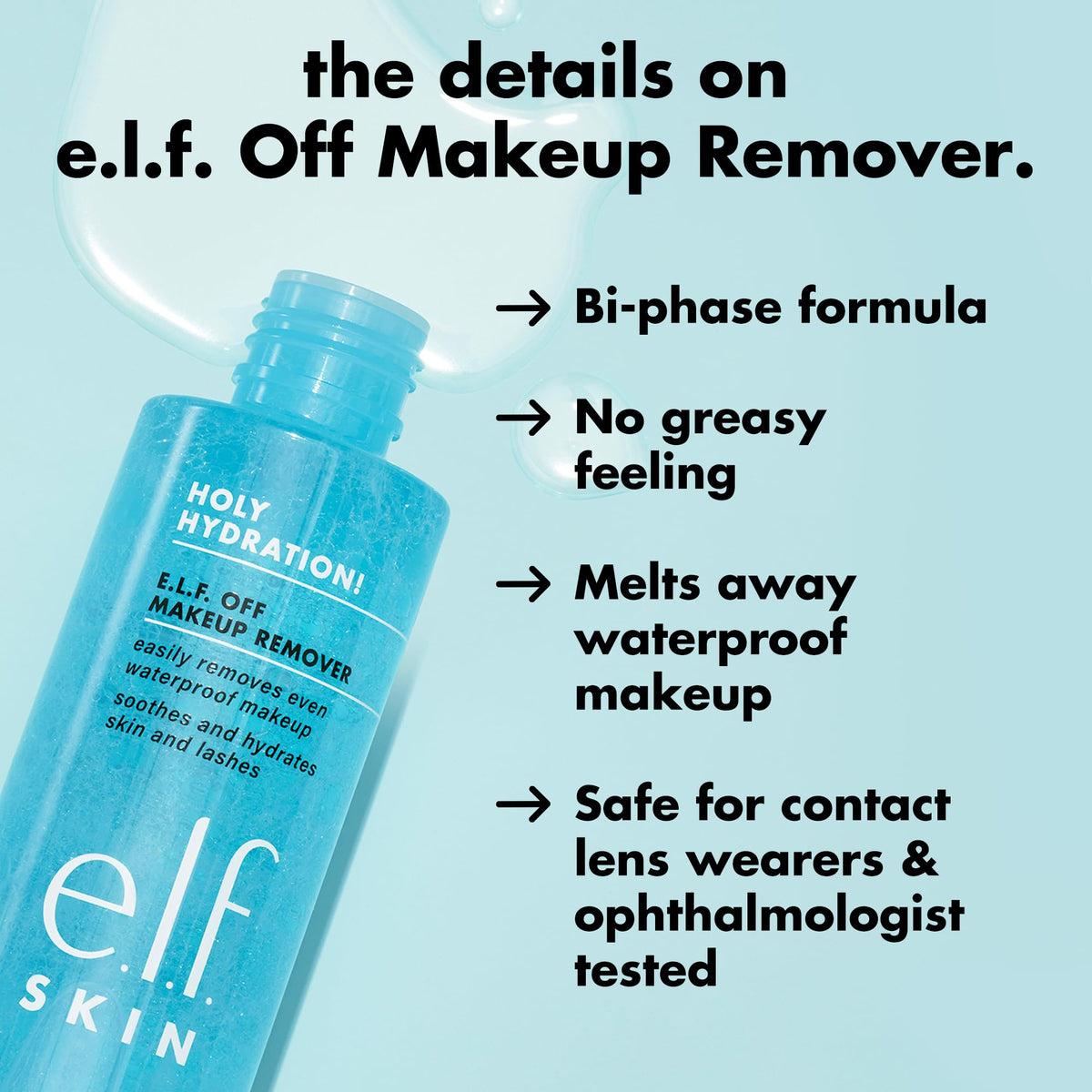 el.f. SKIN Holy Hydration Off Makeup Remover