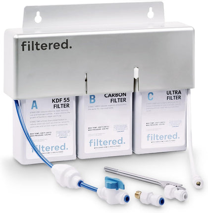 Inline Water Filter for Refrigerators & Ice Makers – Universal Refrigerator Water Filter Kit, 5-Min Easy Install