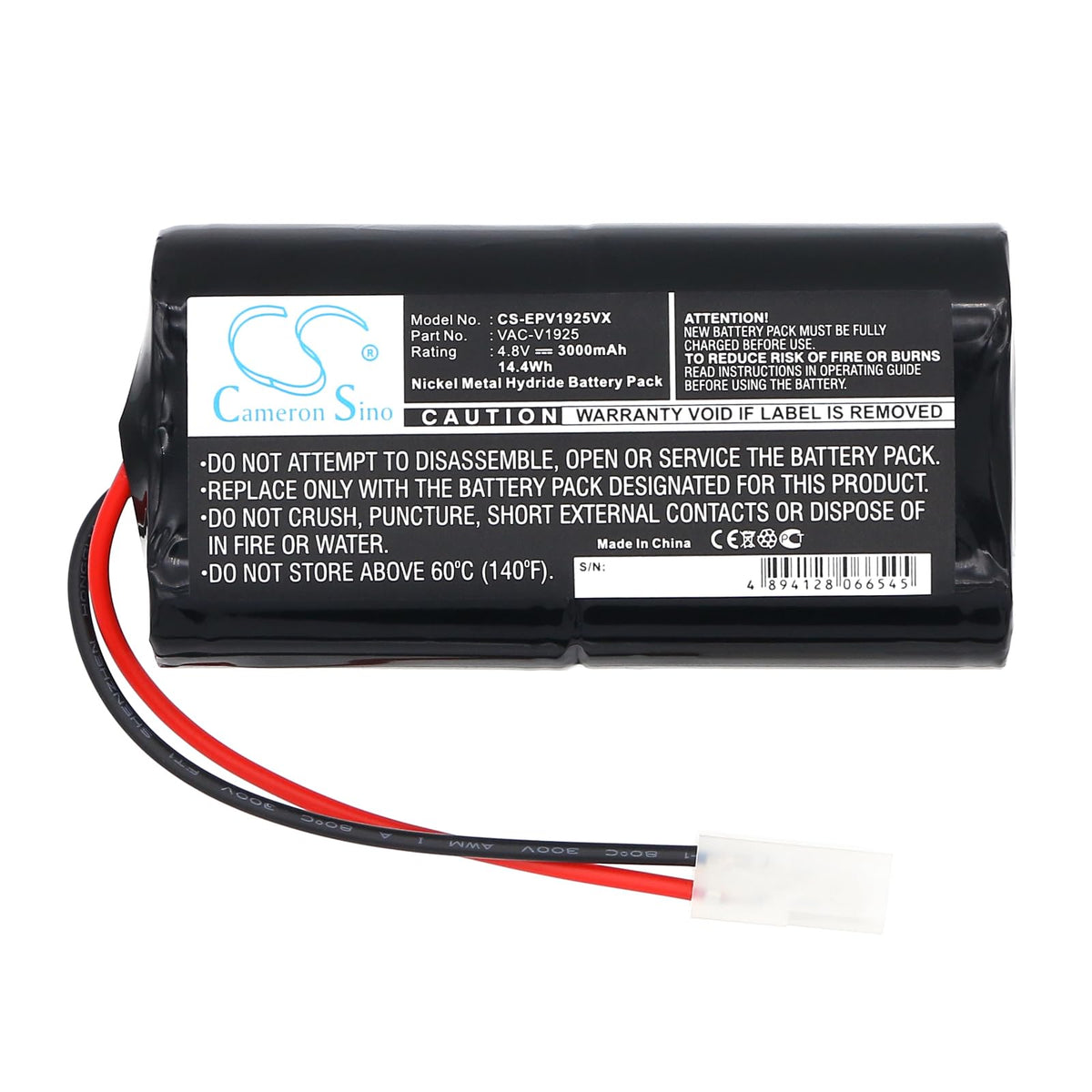 Morgynax VAC-V1925 Replaceable Battery for Shark V1925, Shark XBV1925 4.8V (3000mAh)