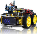 Smart Car Kit,4WD Programmable DIY Starter Kit for Arduino for Uno R3,Electronics Programming Project/STEM