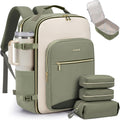 40L Travel Backpack for Women & Men, Airline Approved Carry On Luggage with 3 Packing Cubes, TSA Overnight Bags