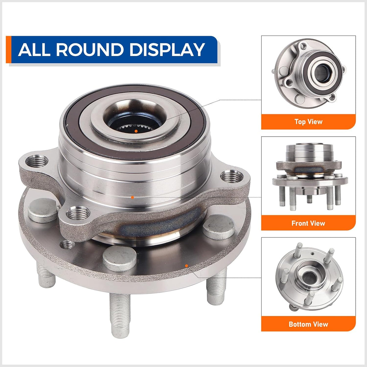 MACEL 512460 Front Rear Wheel Hub Bearing for Ford Explorer Police Non ABS
