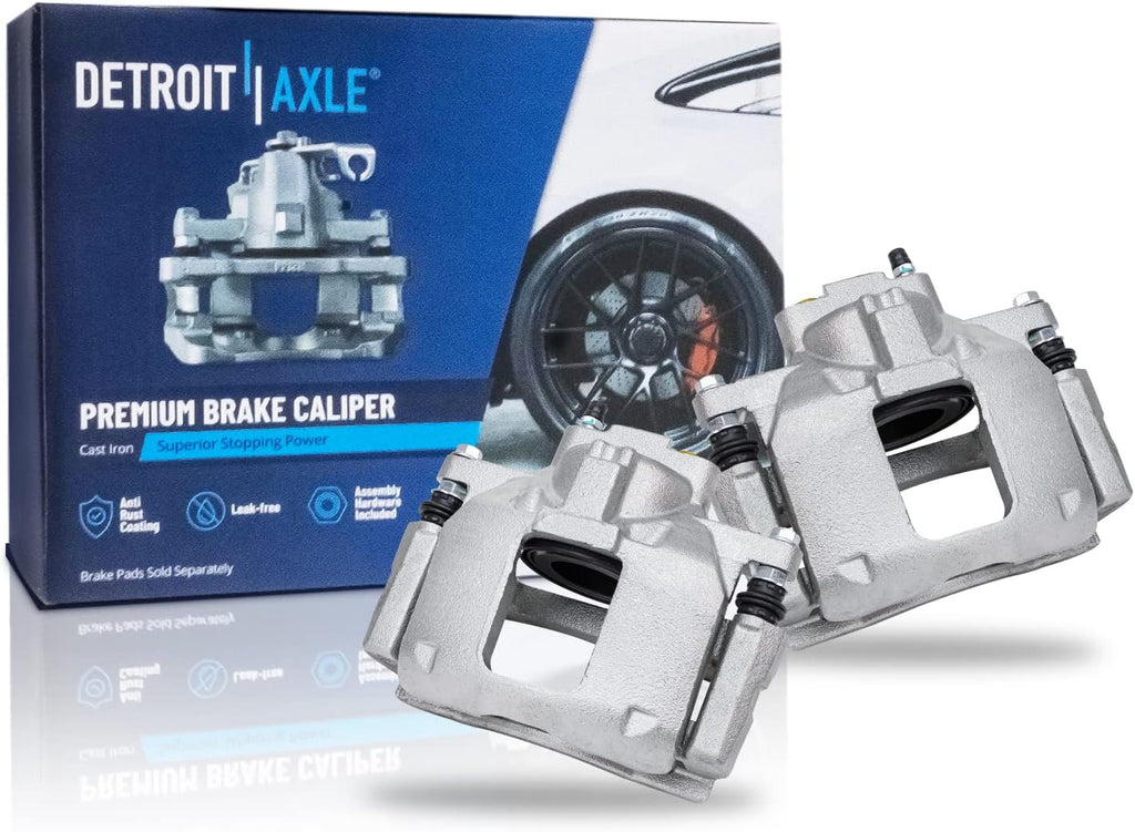 Front Brake Kit for 08-12 Chrysler Town & Country | Dodge Grand Caravan 09-12 VW Routan, Disc Brake Rotors Ceramic