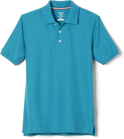 Short Sleeve Pique Polo Teal 3T