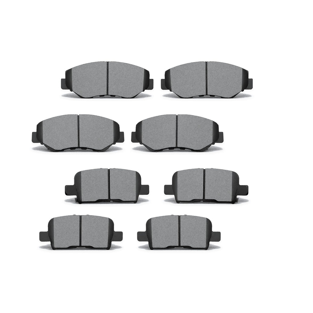 8PCS Front Rear Ceramic Brake Pads Kit for 2003-2008 Honda Pilot, Replace D914 D865