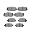 8PCS Front Rear Ceramic Brake Pads Kit for 2003-2008 Honda Pilot, Replace D914 D865