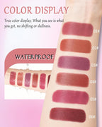 Matte Velvet Lipstick Long Lasting, Mauve Cream Smooth Lipstick for Women