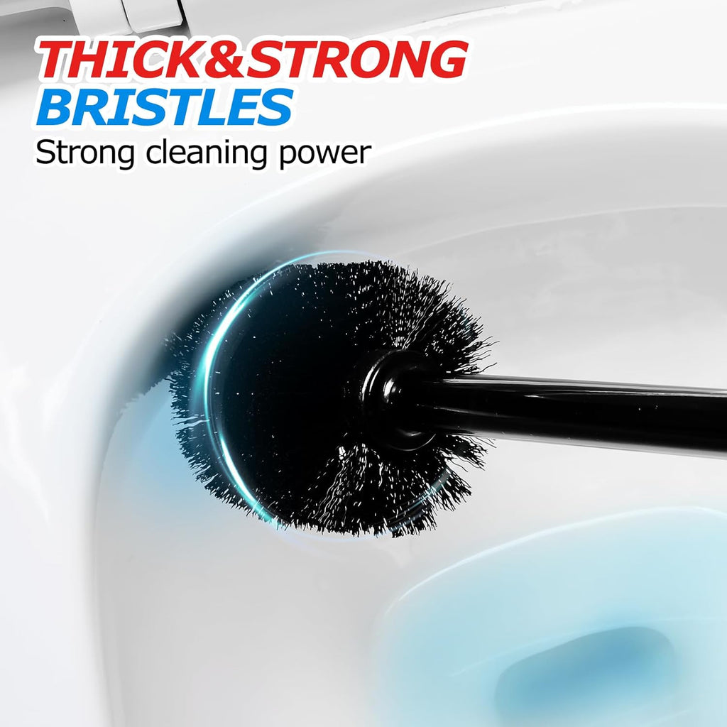 2Pack 2 in 1 Toilet Brush and Plunger Set, Extended Handle Plunger,Toilet Bowl Brush Plunger Set,Bathroom Cleaning