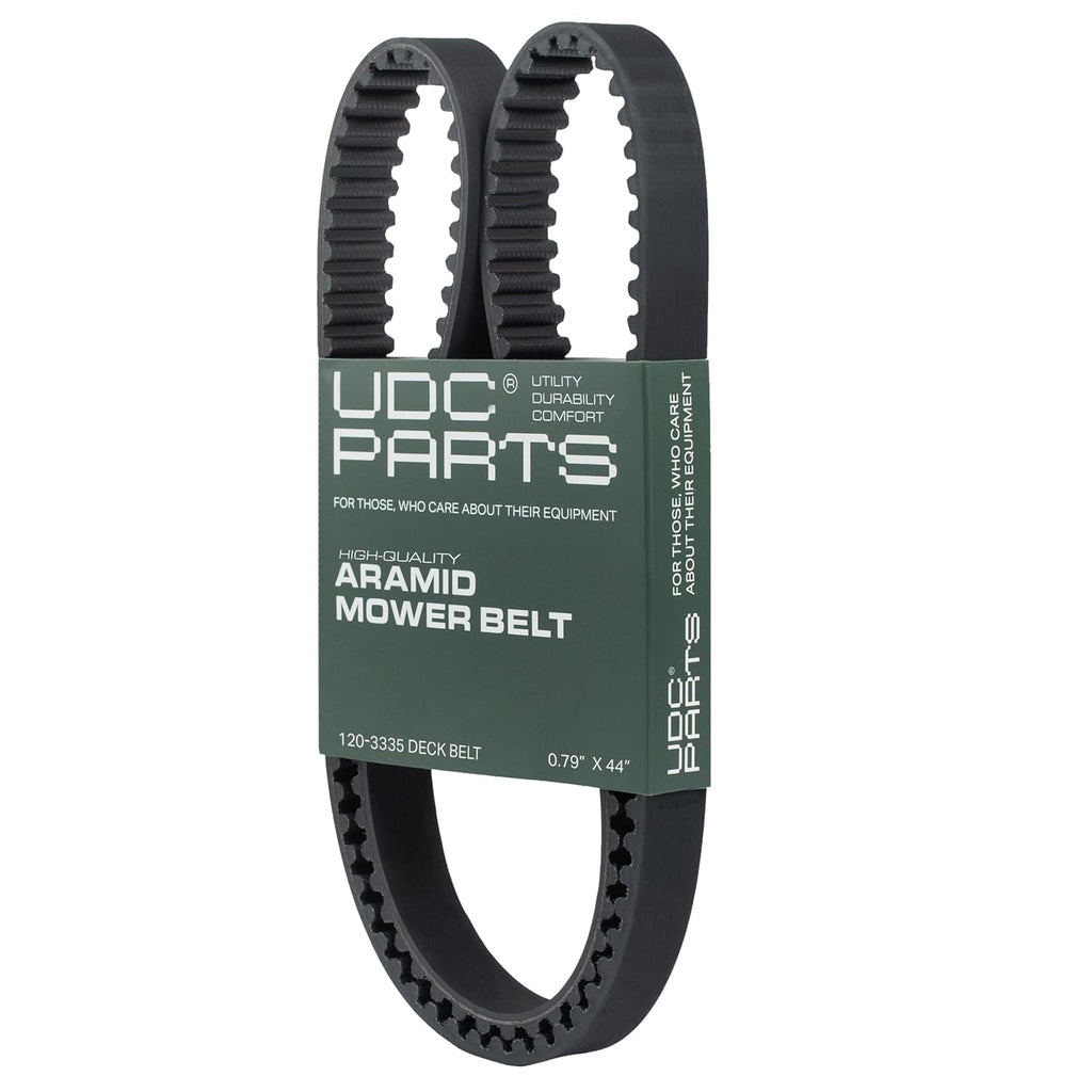 UDC Parts 120-3335 Synchronous Belt Replacement for Toro, 0.79" x 0.44"