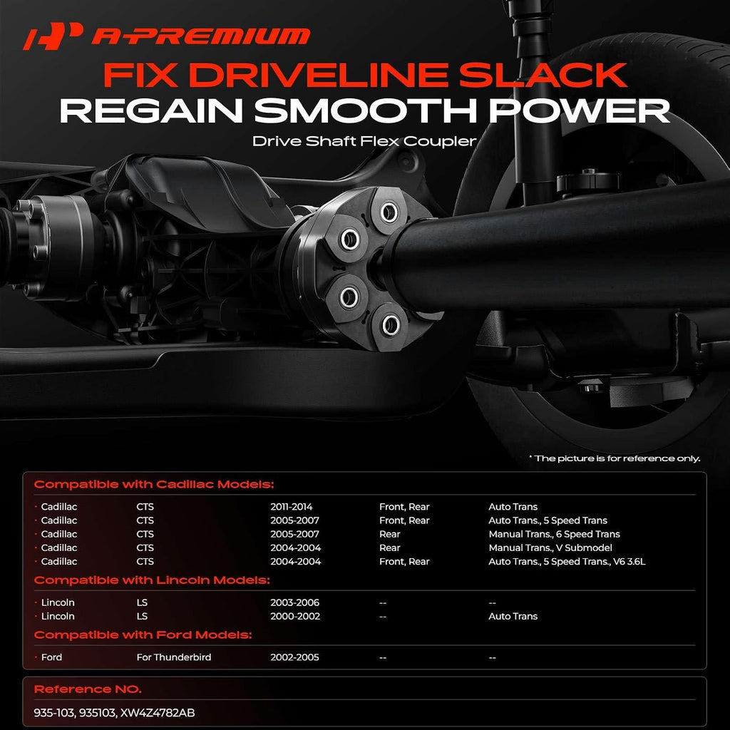 A-Premium Drive Shaft Coupler Flex Joint Propshaft Coupling