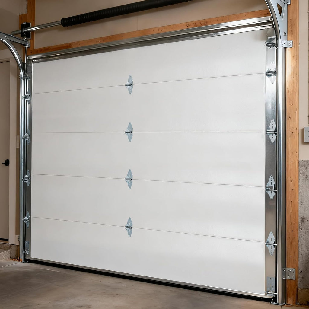 Garage Door Hinges and Rollers for 8' Height Garage Doors, Garage Door Hardware Kit Include Hinges, Rollers, Top