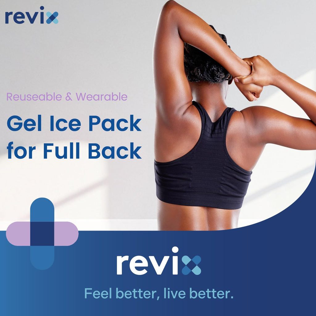 Extra-Large Back Ice Pack, Reusable Cold Packs for Full Back Relief