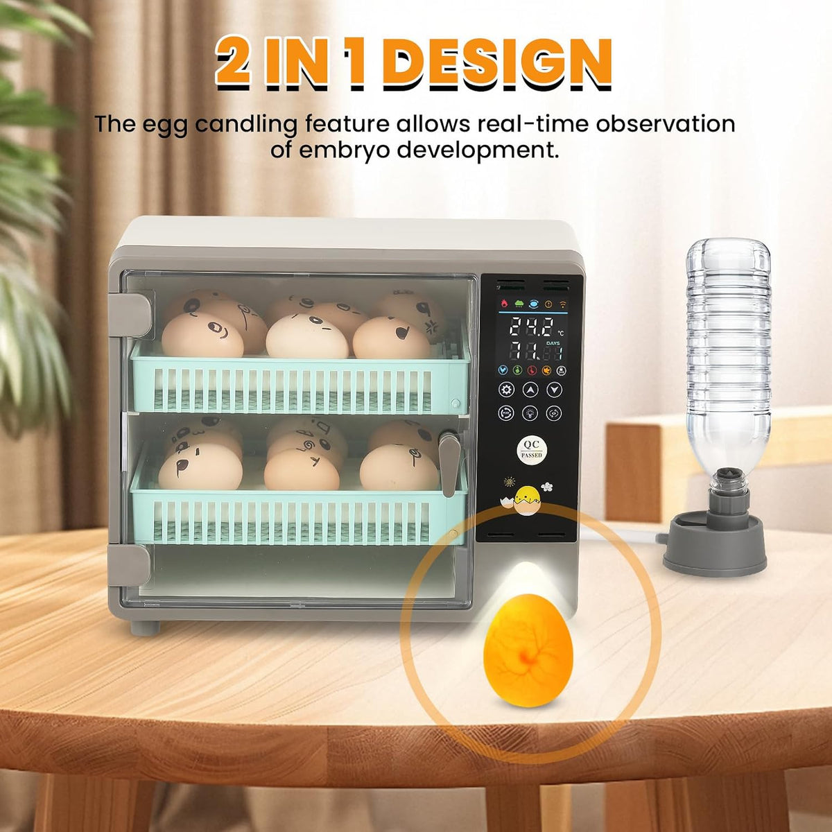 Cabinet Incubators for Hatching Eggs, 24 Egg Incubator