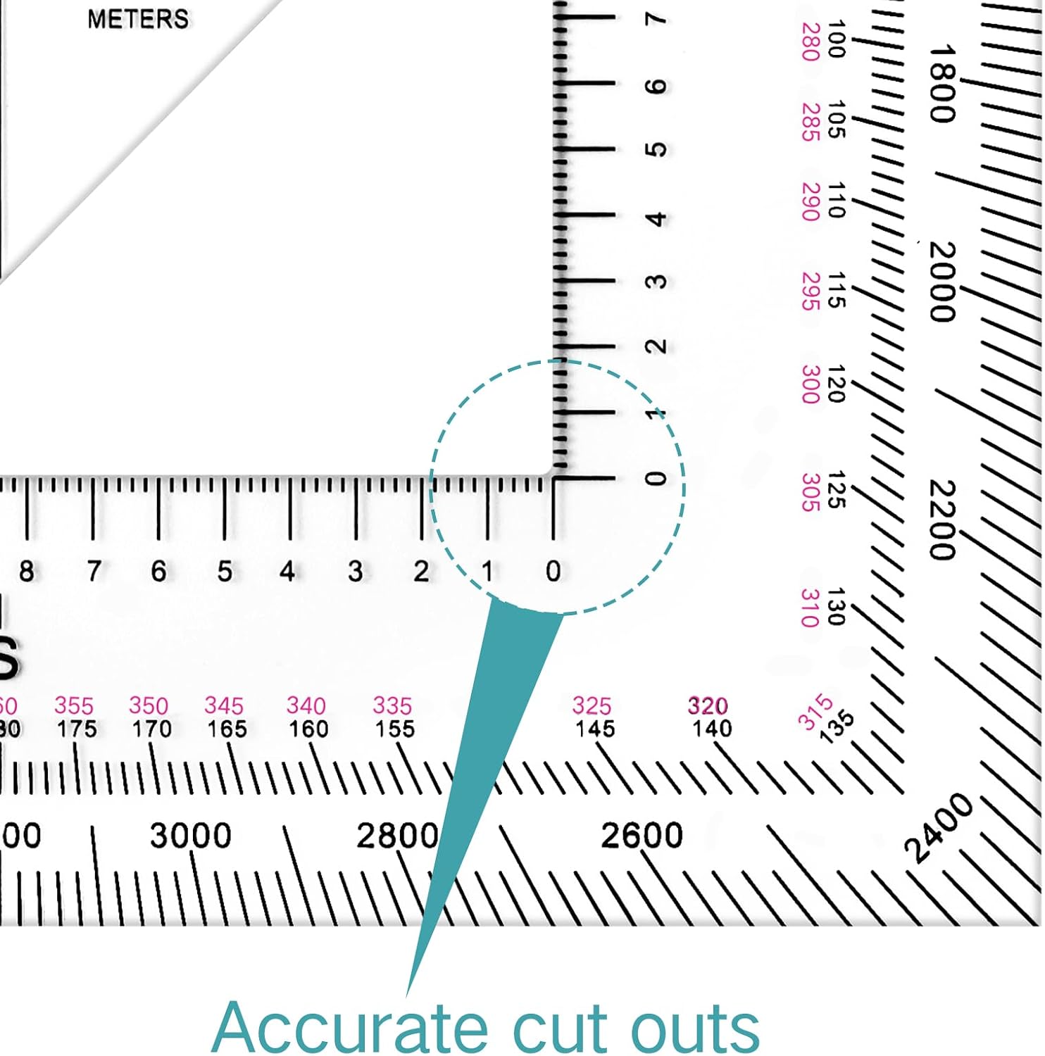 5 Inch Military Map Protractor Military Style Utm/mgrs Coordinate Scale Map Perfectly Cut Land Navigation Protractor