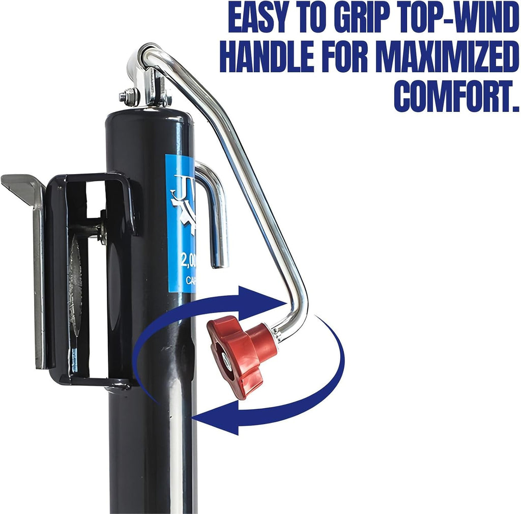 2000lbs Trailer Tongue Jack Lift Swivel Heavy Duty 1 Ton Camper Boat