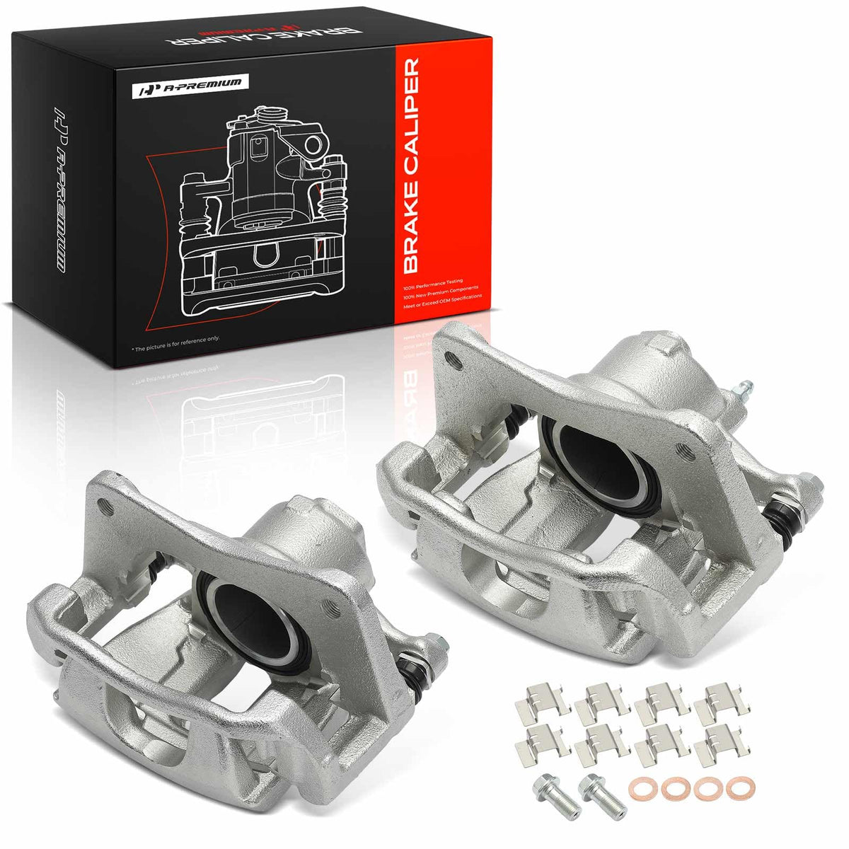 A-Premium Front Disc Brake Caliper with Bracket Compatible with Toyota