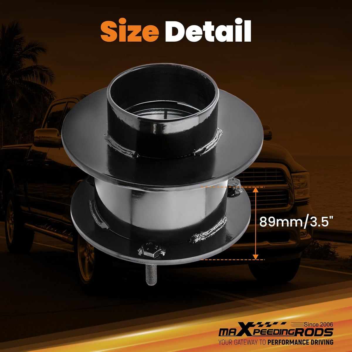 maXpeedingrods 3.5" Front Leveling Kit for Dodge Ram 1500 2500 3500 4WD 1994-2013, Lift Coil Spring Spacers for Pickup Trucks