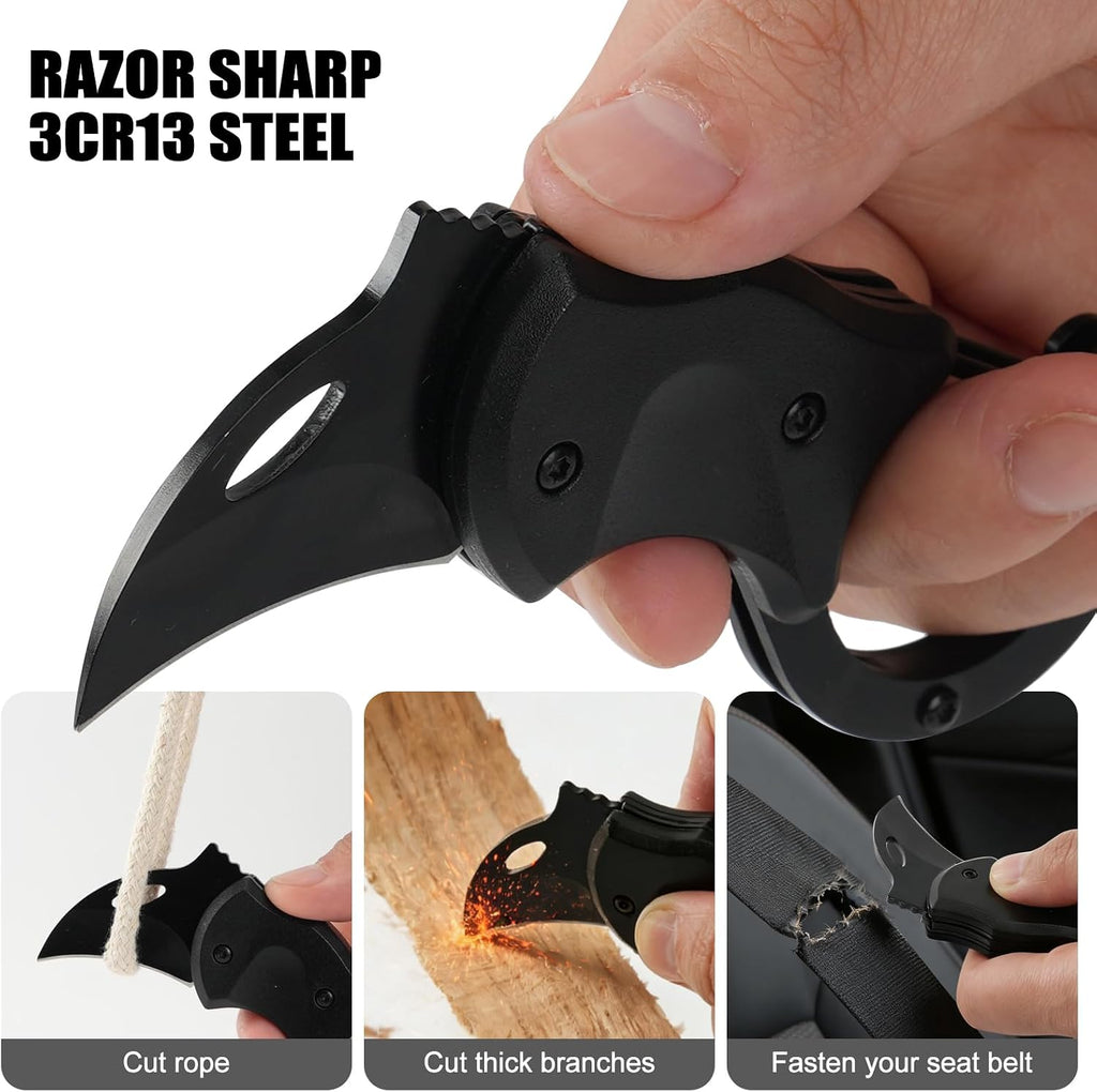 Keychain Tool - Mini Box Cutter, Compact EDC & Package Opener for Men, Multi-Function Camping Fishing Hiking Gadget