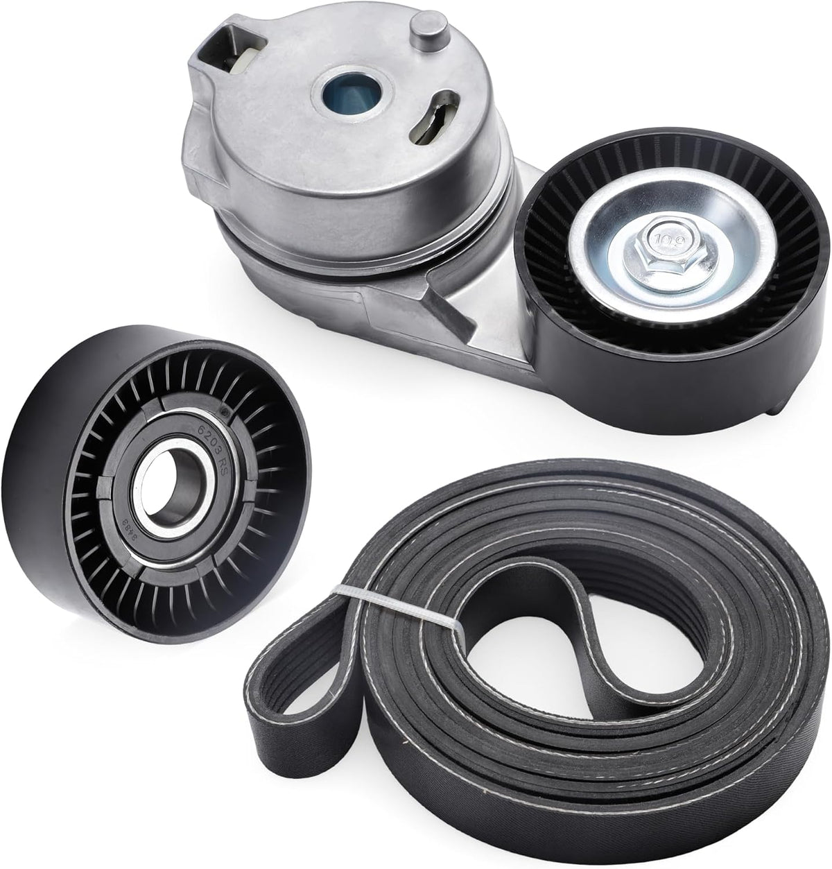 Serpentine Belt Tensioner idler Pulley Kit #38323 89377 38018