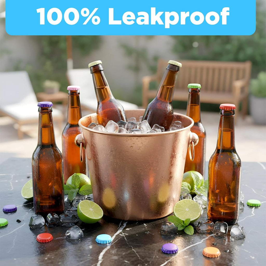 350 Count Beer Bottle Caps Oxygen Absorbing Crowns, Ideal for Homebrew, Standard Homebrew Bottle Tops for Glass