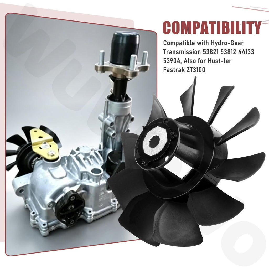 72124 Fan and Pulley Kit for Hydro-Gear Transmission 53821 53812 44133